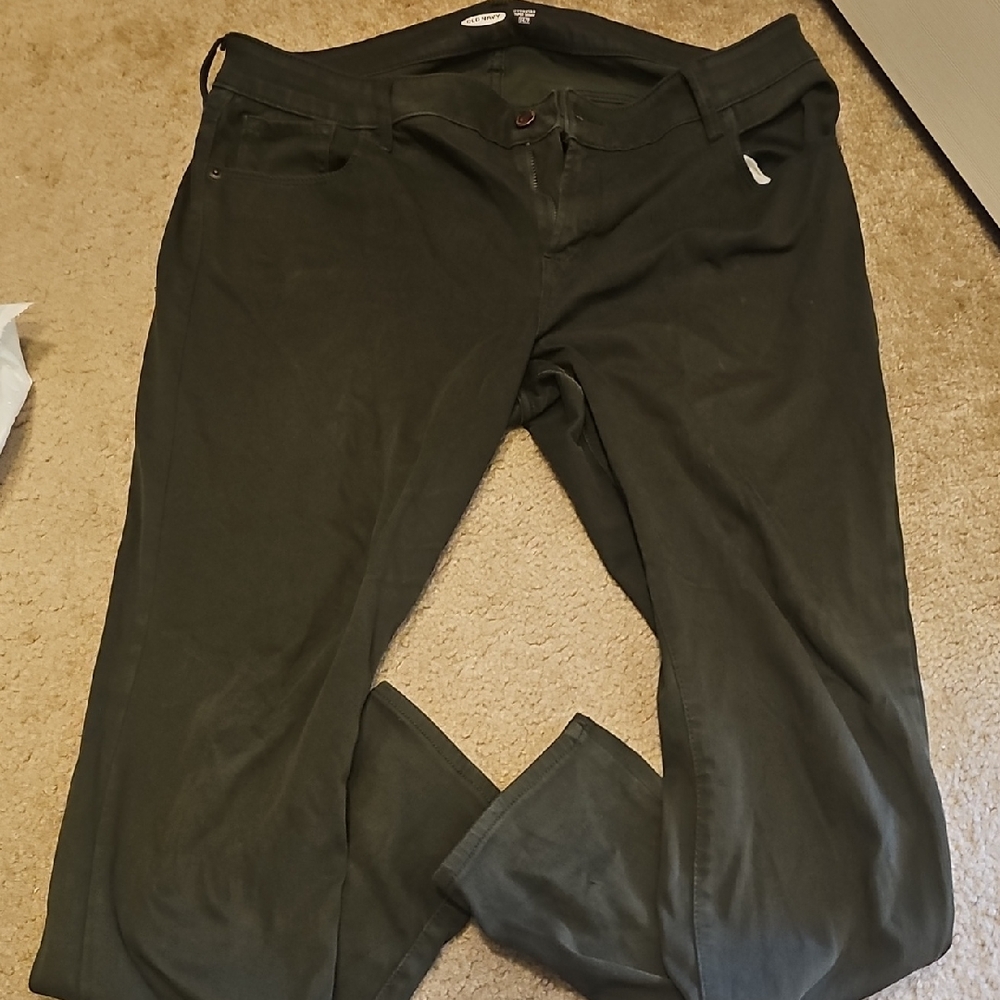 Old Navy Olive Rockstar Pants